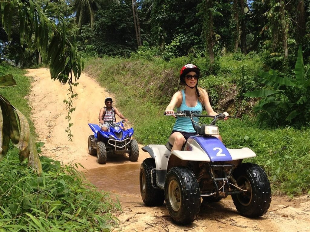 girl on atv quad samui