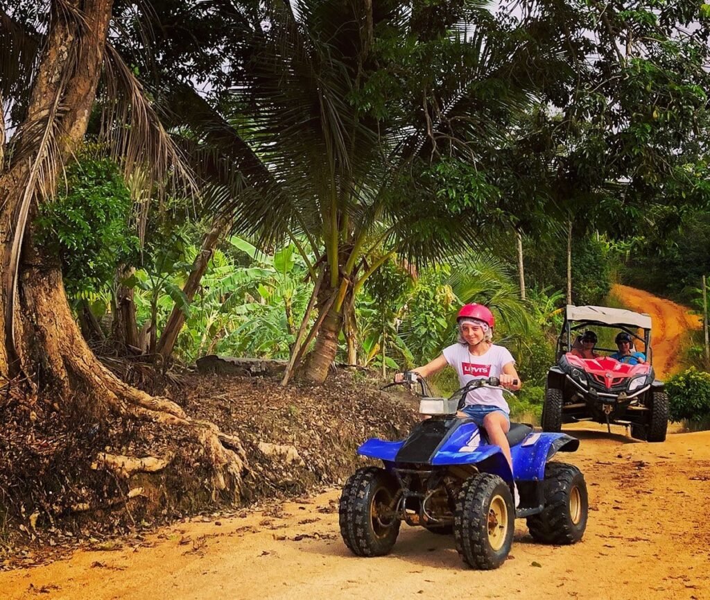 kid on atv tour samui