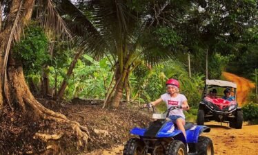 kid on atv tour samui